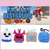 Mor Leopar Desenli Kutu İçinde Blox Fruits Peluş Oyuncak Çocuklar İçin Yumuşak ve Tüylü Dolgulu Hayvan 15cm Yükseklik