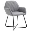 Dining Room Chairs 2 Pcs Light Grey Fabric
