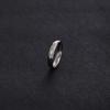4mm Geometrische Ruit Roestvrij Staal Niet-vervagend Hip Hop Koppel Ringen