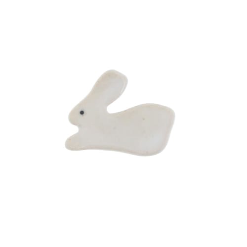 EAST Table Chopstick Rest, Ceramic, Rabbit Design, 3.9 X 3.1 X 0.7cm (H), Made In Japan, Dishwasher Safe, 96-031-04
