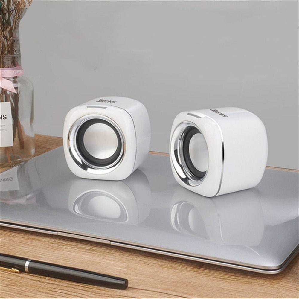 Mini Stereo Wired Bass Sound Subwoofer Music Player Computer Speaker Audio Speakers Loudspeaker