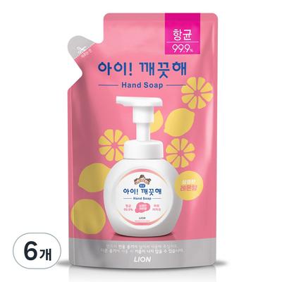 IClean Sapone Mani Profumo Limone Tipo Ricarica, 200ml, 6 pz.
