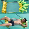 Wasserhängematte mit ergonomischer Kopfstütze, fruchtförmiges aufblasbares Liegebett, Schwimmbecken-Schwimmbad, Wasserunterhaltung