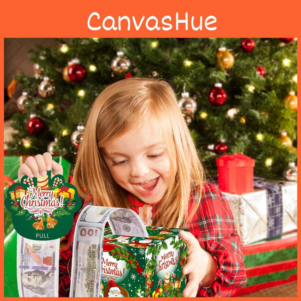 Theme Christmas Green Pattern Paper Gift Box Festival Decoration Prop Atmosphere