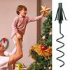 Christmas Tree Topper Stand Sturdy Spiral Holder Twist On Tree Topper Supporter Replacement for Indoor Outdoor Holiday Party