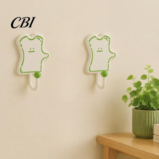 Decorative Wall Hangers for Home Cartoon Puzzle Key Hook, Heavy Duty Traceless Plastic Hanger, Self Adhesive Hooks Kitchen Utensils Space Saving Hook