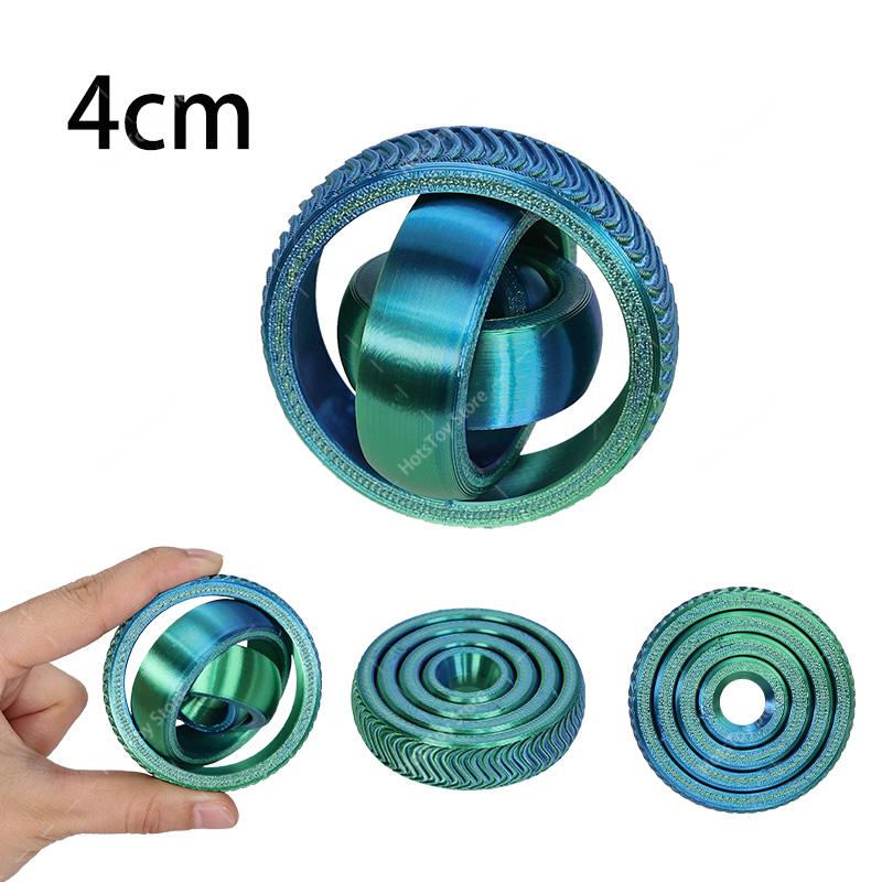 Hot 3D Fidget Spinner Rotating Ball Toy Creative Fingertip Gyroscope Gravity Rotation Anxiety Relief Novelty Decompression Toy