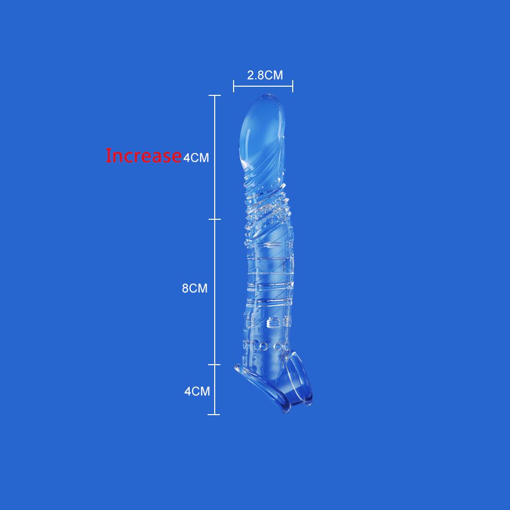 Elastické prodlužovací návleky na penis Opakovaně použitelné měkké kondomy s odloženou ejakulací Kondomy prodlužující penis prodlužující rukávy pro dospělé Sexuální hračky pro dospělé