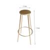 1Pcs Dollhouse Kitchen Cafe Furniture Decoration 1:12 Scale Miniature Bar Stool Metal Round Chair Model
