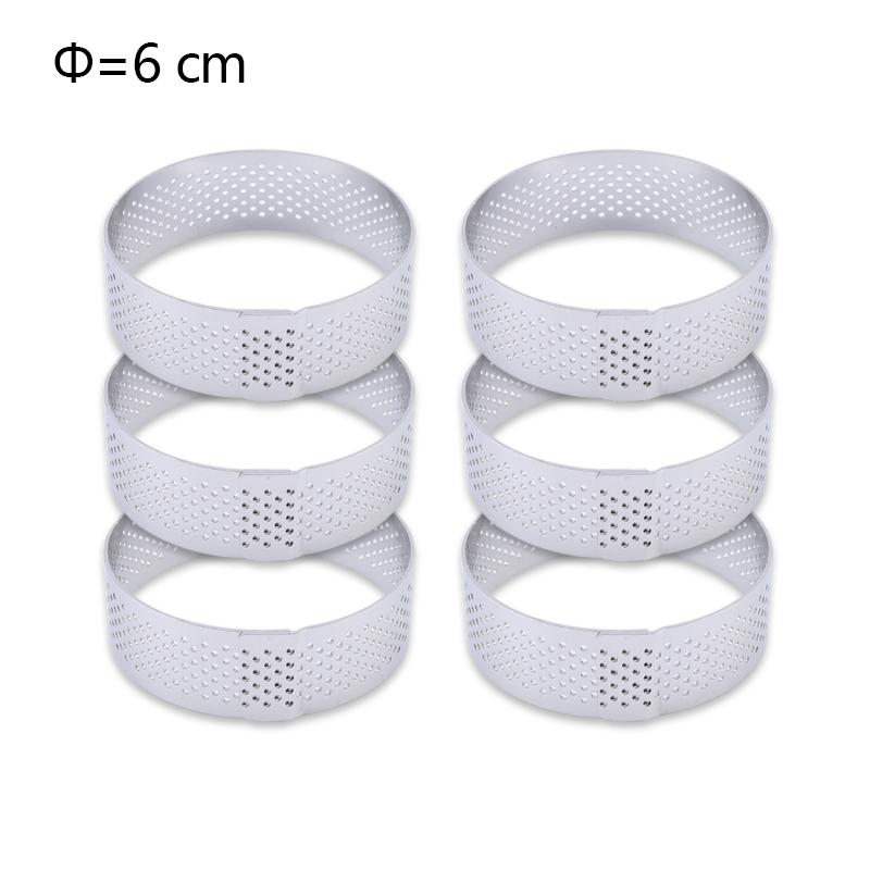 FAIS DU Perforated Round Tart Ring Stainless Steel Fruit Pie Tartlet Mold for Baking DIY Dessert Cake Mousse Molds Kitchen Tools
