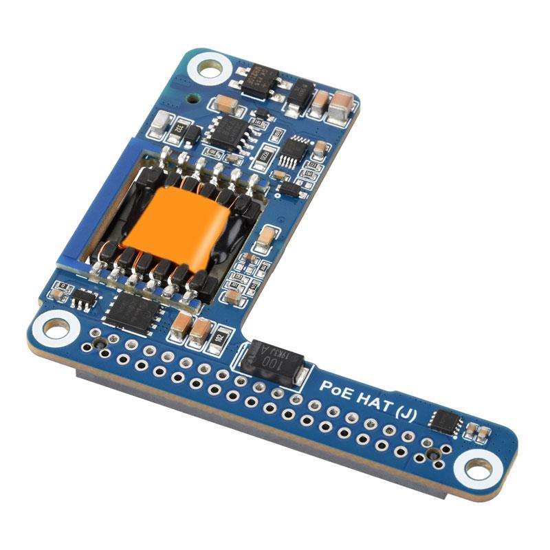 Waveshare Raspberry Pi 5 PoE MINI HAT (J) 5V/5A Power over RJ45 Ethernet 802.3af/at Moudle for Pi5/CM5