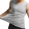 Men Summer Fitness Vest Solid Color Seamless V Neck Sleeveless Stretchy Soft Breathable Quick-drying Pullover Casual Men Gym Sport Tank Top