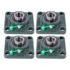 UCF204-12 Pillow Block Bearing 4-Bolt Self-Aligning 3/4" Bore Solid Base 4 Pcs