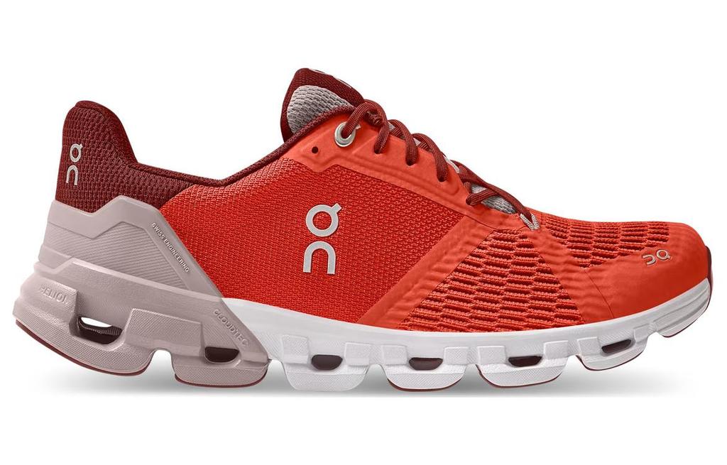 On Cloudflyer Running Shoes Women's Low Top Red 21.99224