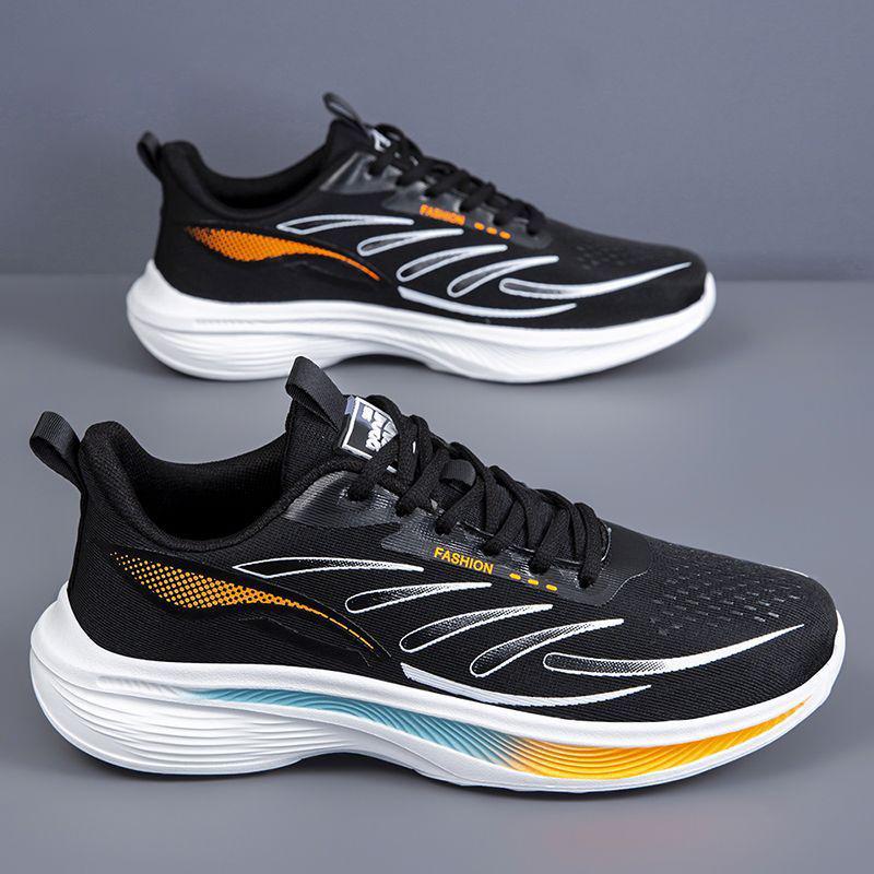 Large Size Men's Shoes, Comfortable and Simple Mesh Surface, Casual Sports Shoes, Breathable and Soft Sole, Light Student Running Shoes