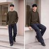 Semir Men's Long-Sleeve Round Neck Knit T-Shirt