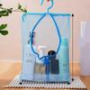 1pc Hangable Storage Mesh Bag | Multi-Purpose Clothespins Organizer, Polyester, Suitable For Kitchen And Bathroom, Drying And Storage Supplies