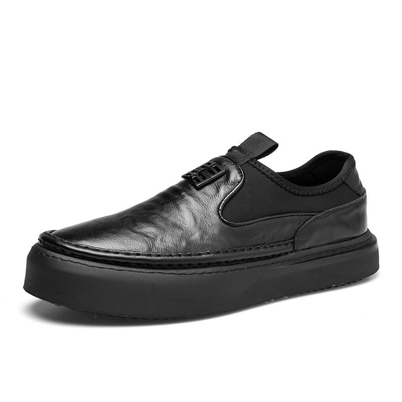 Men's shoes 2025 direct supply new men's shoes leather loafers trend one pedal breathable casual shoes leather shoes