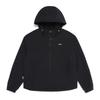 Nationalgeographic N262Wft940 Women'S Adeli Cooling Stretch Semi-Overfit Hoodie Full Zip Black