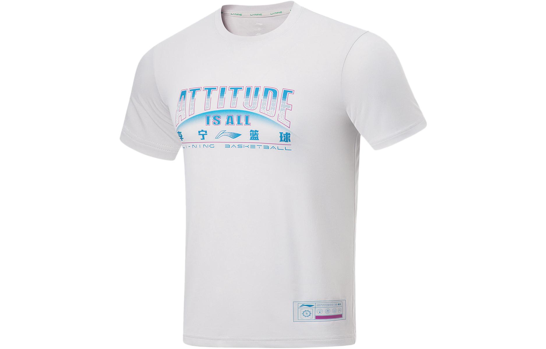 Li Ning Sports Basketball Collection T Shirt Men s AHST299-10 L