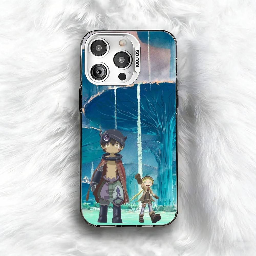 

M-Made In A-Abyss Reg And Riko Phone Case For iPhone 16 17 15 14 12 13 Pro Max Black Color Shockproof Cover iPhone15pro