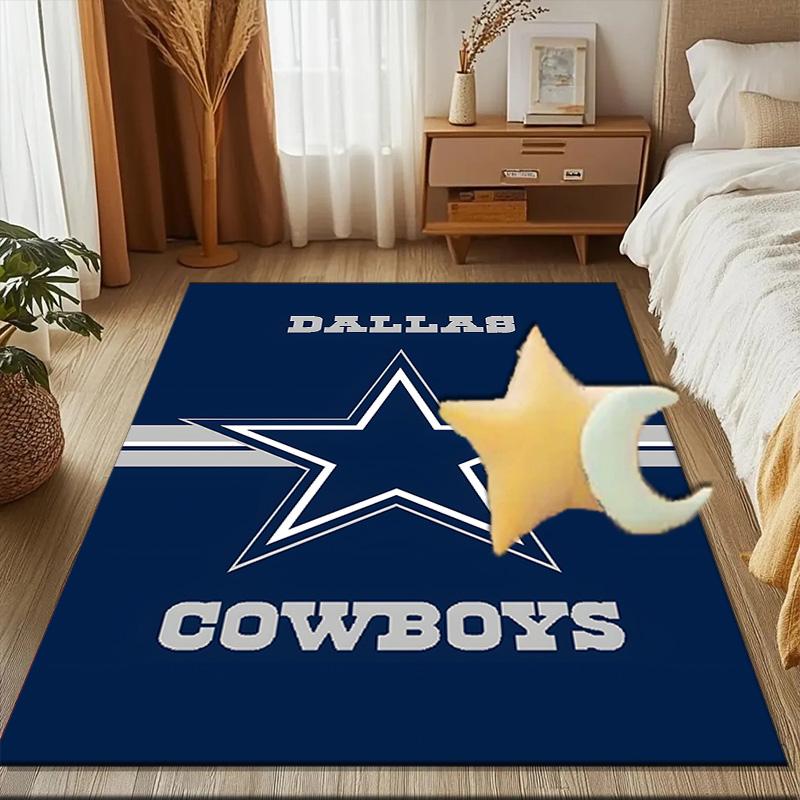 American Football Team Rug Game Carpet, Floor Mat for Bedroom Living Room Entryway Rug, Home Decor Idea Gift for Christmas Birthday
