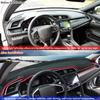 Dashboard Cover Dash Cover Mat Pad Carpet Custom Fit for Honda Civic Coupe Sedan/Hatchback 2016 2017 2018 2019 2020 2021 Accessories Anti-Skid Center