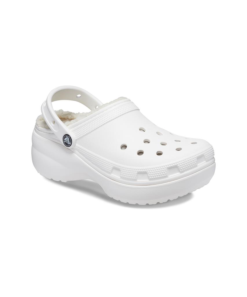 Crocs Classic Platform Lined Clogs Women - White / 207938-100