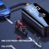 Tire Inflator Portable Air Compressor - with Battery,12V DC Electric,LED Light and Phone Charging - One Click Smart Pump Auto Shut-Off (150 PSI)