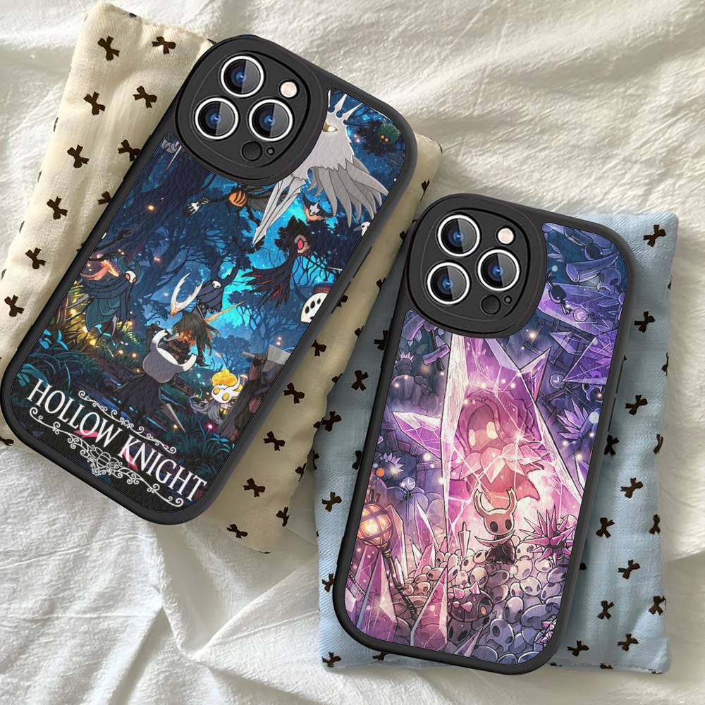 Hollow Knights Cartoon Phone Case Hard Leather For IPhone 14 13 16 Mini 15 14 11 12 Pro Max Plus Fundas