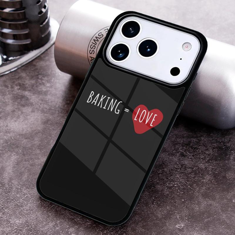 Love Baking Chef Knife Phone Case for iPhone 17 16 15 Pro Max Air 14 13 12 11 Plus Shockproof Capa Cover