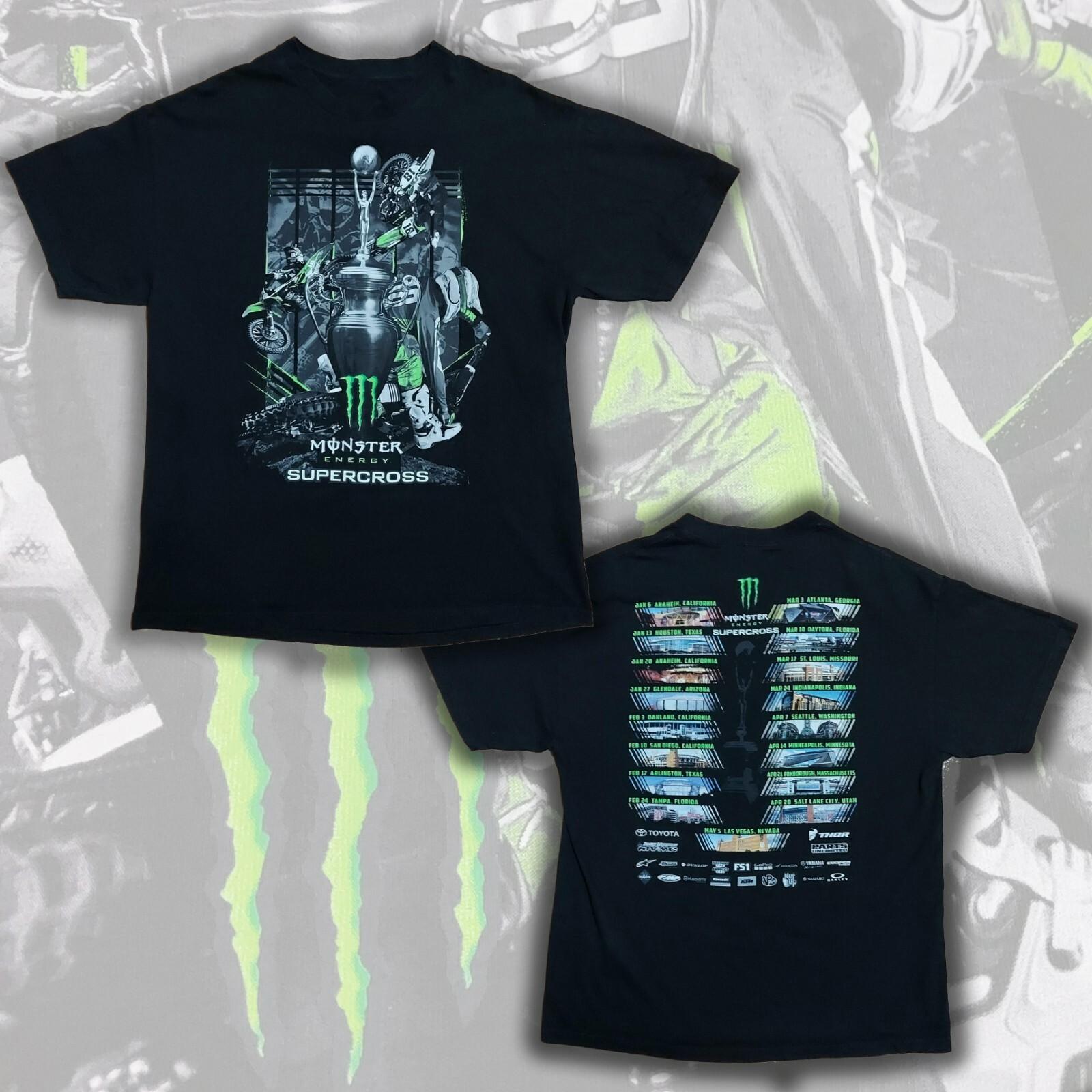 New Popular Monster Energy AMA Supercross FIM World Championship Men LW481 XL