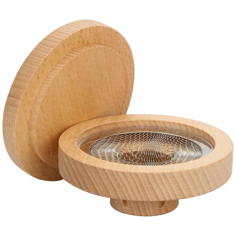 Premium Cocktail Smoker Kit Natural Wood Base 5 Flavor Wood Tool Set for Home Bar Party Drink