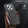 WANLONFENG YBP Series Magnetic Case with Tempered Glass Film For Xiaomi Redmi 14C 4G/14R 5G/Poco C75 4G PU+TPU Phone Cover Large Cutout
