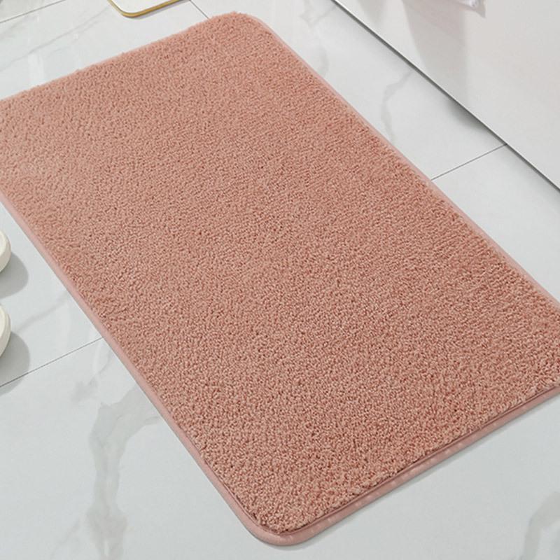 Thickened U-Shaped Non-Slip Absorbent Toilet Mat - Dirt-Resistant Bathroom and Bedside Carpet
