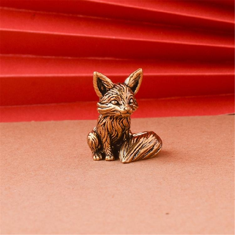 Lovely Foxes Figurines Statues Vintage Foxes Miniatures Home Decoration Foxes Sculpture Photo Props