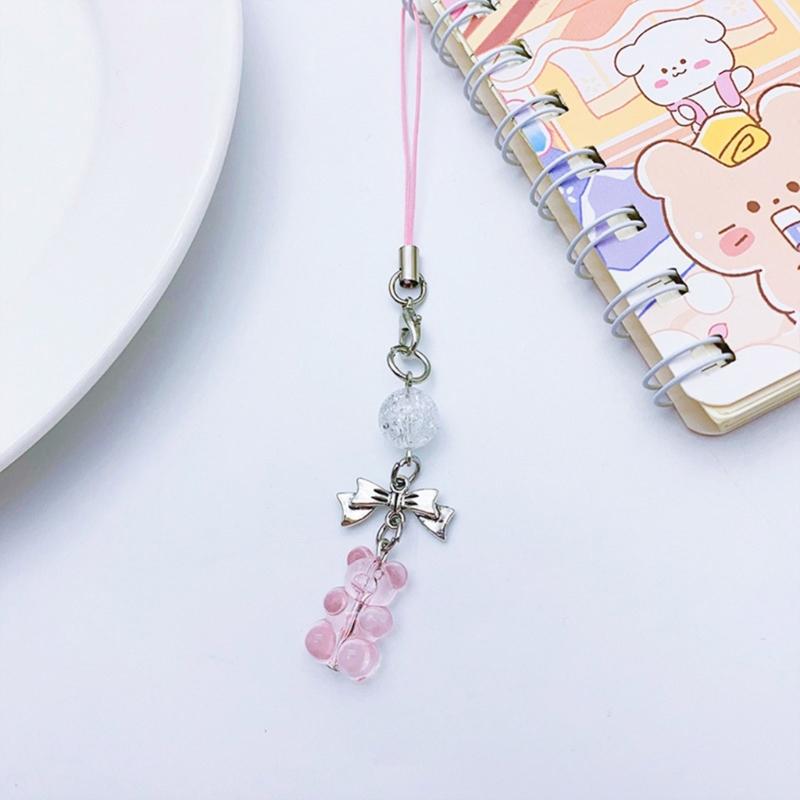 Y2k Style Phone Lanyard Strap Cute Bag Charm Phone Pendant Anti Lost Phone Chain Alloy Material Suitable for Phone Bag