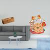 Remote Control Storage Tissue Box And Cat Wall Clock Non Ticking Silent Hanging Decor for Kids