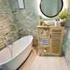 Bamboo Bathroom Cabinet With 3 Storage Shelves 87X66X33Cm