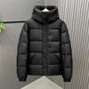 Mens Winter Down Jacket 2025 Warm Thick Hooded Windproof Colorblock Coat Youth