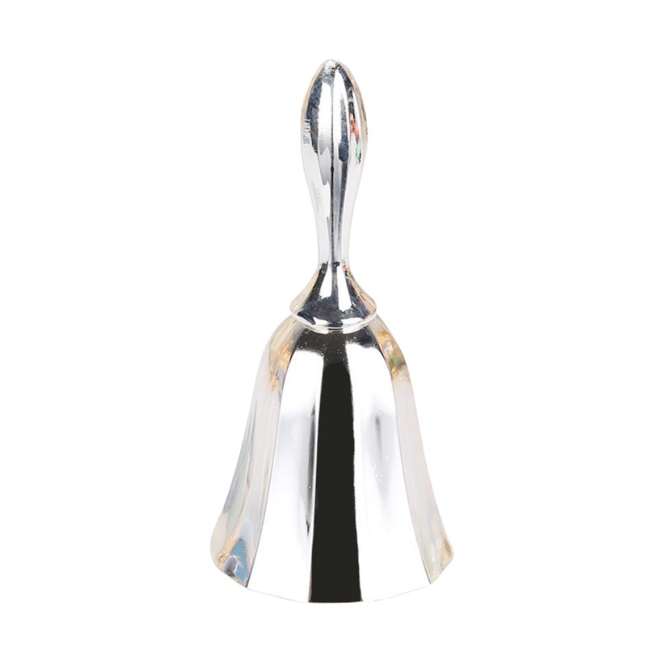 Retro Metalen Tone Hand Bel Metalen School Diner Shoptea Bell Hand Held Craft Bruiloft Decoratie Alarm School Kerk Klaslokaal