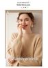 Women's Cashmere Round Neck Pullover Sweater - Autumn/Winter Thick Knit Base Layer