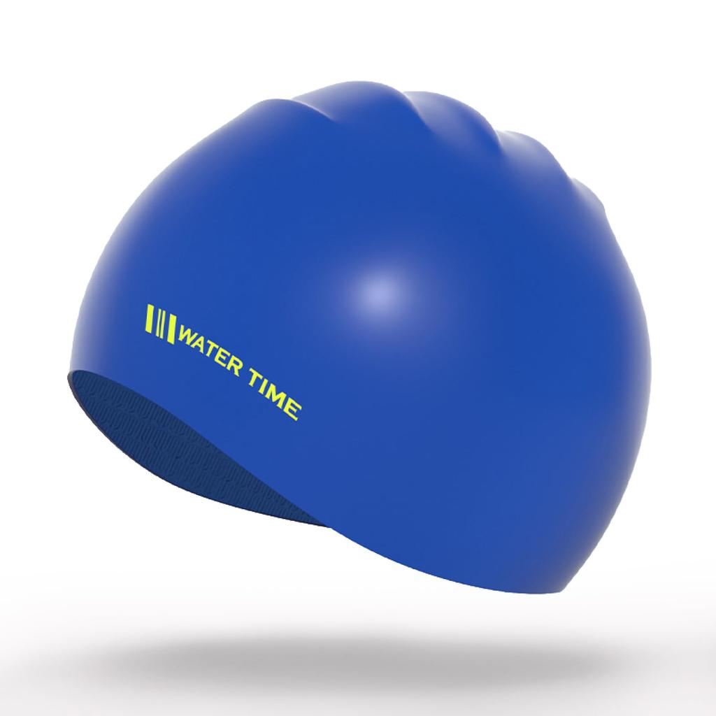 WATERIME Silicone Swimming Cap, Waterproof, Hair-proof, Loose Size for Adults,