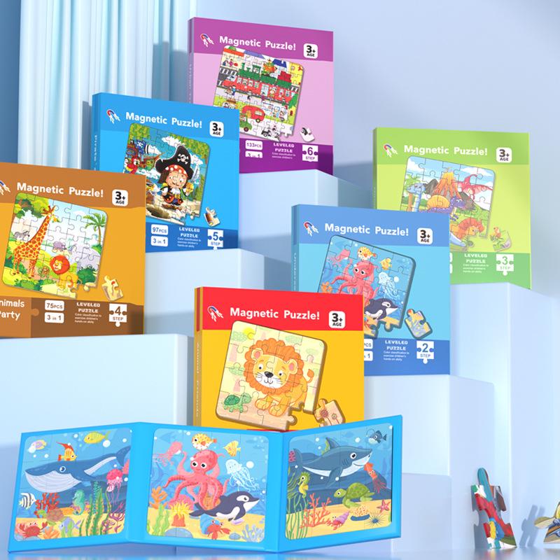 Magnetic Puzzle for Toddlers: Early Educational Toy for Ages 1-6, Boys & Girls