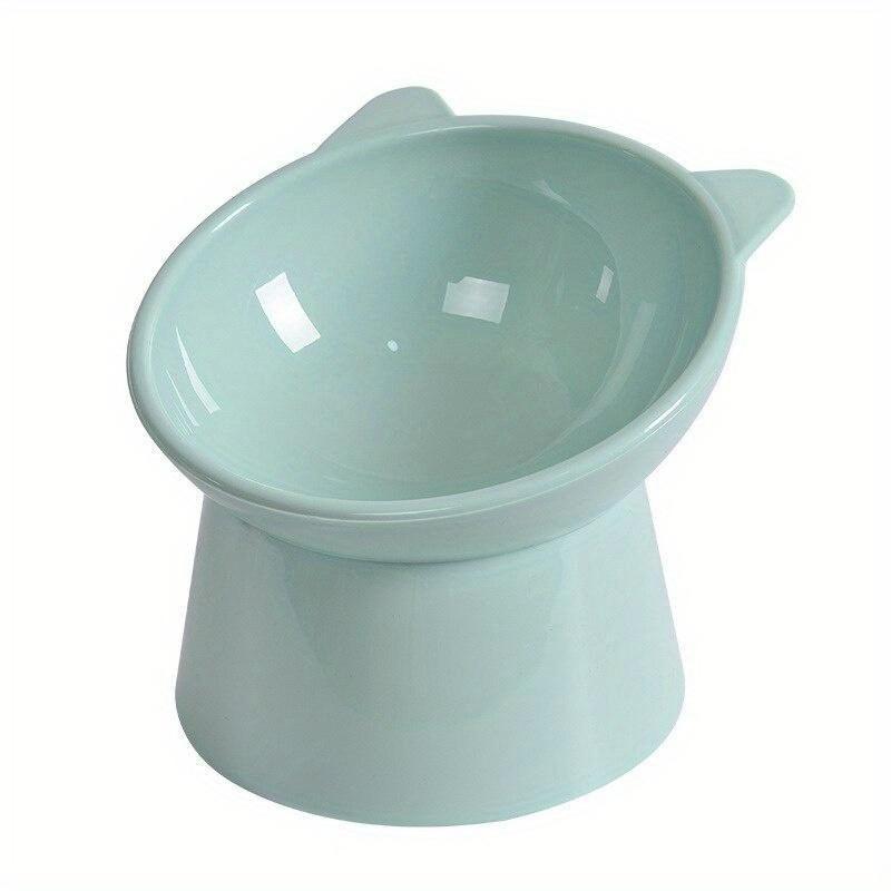Tall Cat Bowl Dog Bowl Anti-dumping 45°Neck Guard Cat Pet Water Bowl Binaural Pet Feeding Cup Pet Feeding Bowl