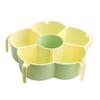 ZISIZ Rotatable Divided Serving Tray with Drain