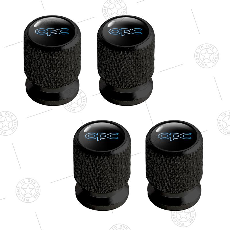 4pcs OPC Line Logo Car Wheel Tire Valve Caps Air Stem Aluminum Accessories For Opel Movano Rocks Insignia GSI Zafira Mokka Adam