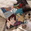 G-Gott des Anime High School Kissenbezüge Cartoon Sofa Dekoratives Zuhause Beidseitig bedruckt Kurzer Plüsch Niedlicher Kissenbezug