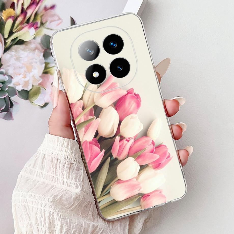 For Xiaomi Redmi Note 14 Pro+ 14Pro Note14 4G 5G Phone Case Back Cover Girly Fashion Flower Butterfly Paintong Soft TPU Fundas