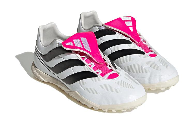 adidas Precision.3 Cushioning, Wear Resistant Low Top Soccer Shoes White Black Red Kids' ID6793